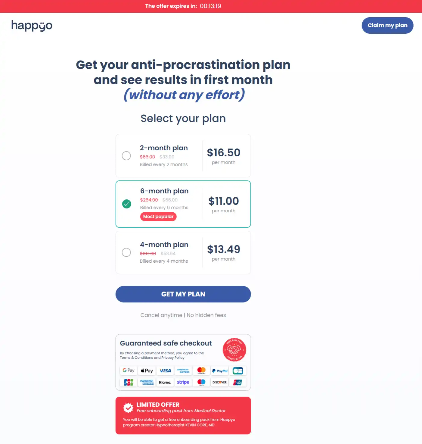 Happyo Order Page